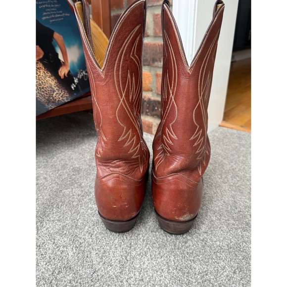 Vintage Justin Style 2497Brown Leather Cowboy Boots Western USA M 9 W 10.5 main image 5